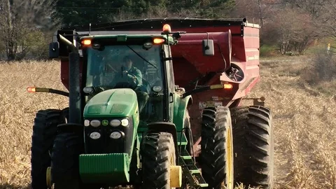 Farm Harvester Machine Stock Footage 93471832