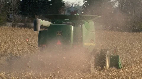Farm Harvester Machine Stock Footage 93471910