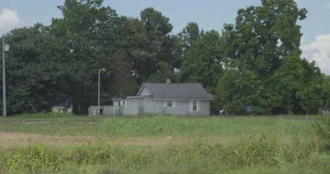 A farm house in field Stock Footage 288446873