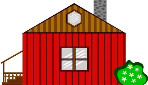 Farm House Ilustración de archivo