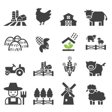 Farm icon Stock Illustration