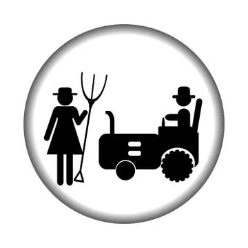 Farm icon Stock Illustration