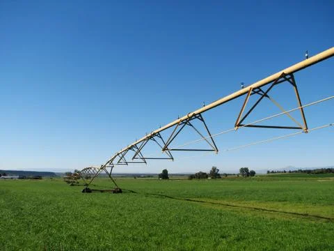 Farm irrigation system Stock Photos
