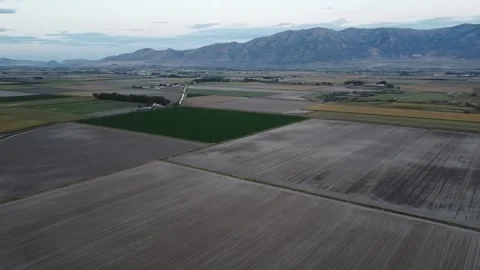 Farm Land Panoramic (Sunset) 库存影片 282305207