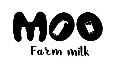 Farm Milk Logo Stock Illustration