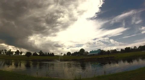 Farm Pond Timelapse Stock Footage 41832239