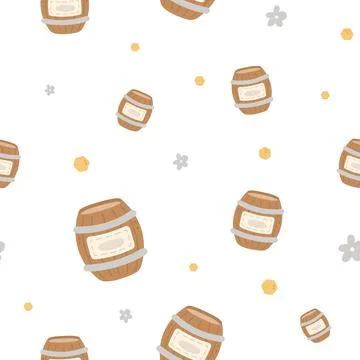 Farm seamless pattern set Illustrazione stock
