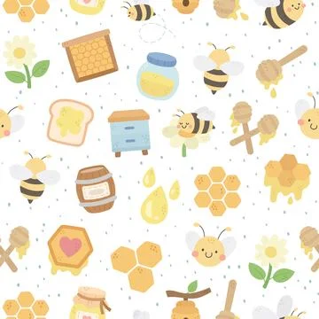 Farm seamless pattern set Stock Illustration
