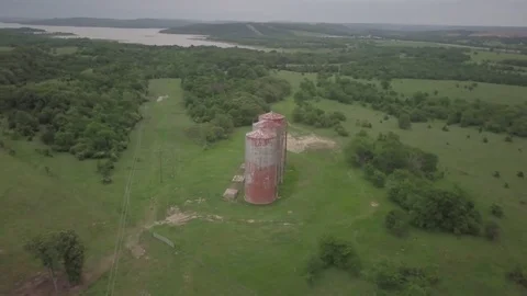 Farm silos Stock Footage 77706290