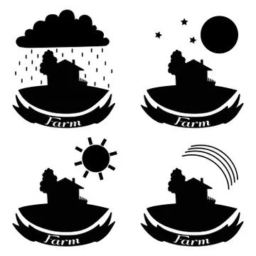 Farm sketch set Stock Illustration