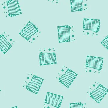 Farm solar panel glyph vector seamless pattern Illustrazione stock