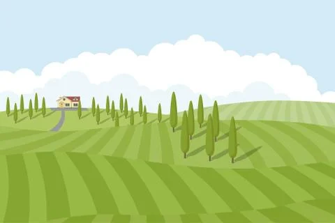 Farm-stead Stock Illustration