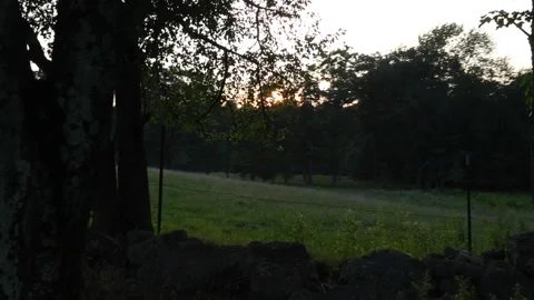 FARM AT SUNDOWN Stock Footage 188926286