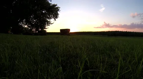 Farm Sunset Time Lapse Vídeos de archivo 44235984