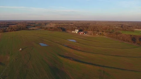 Farm in Tennessee drone Video stock 101124627