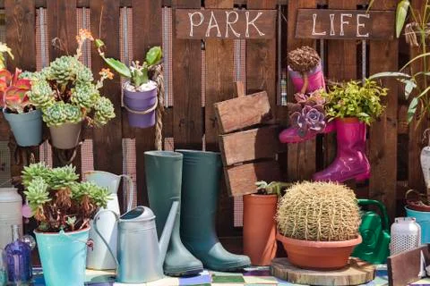 Farm theme decoration Stock Photos
