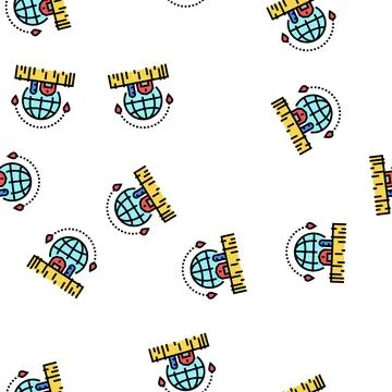 Farm tourism vector seamless pattern 스톡 일러스트