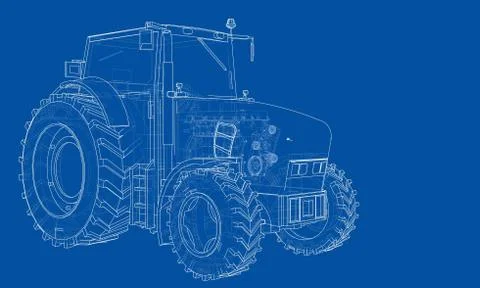 Farm Tractor Concept Stock-Illustration