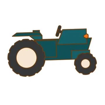 Farm tractor icon イラスト素材