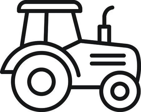 Farm Tractor Stock Illustration