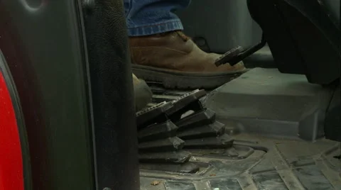 Farm tractor pedals Stock Footage 66457155
