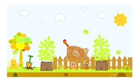 Farm vector Stock Illustration