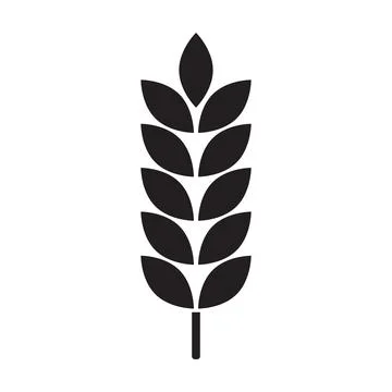 Farm wheat ears icon vector for graphic design, logo, website, social media, Stock Illustration