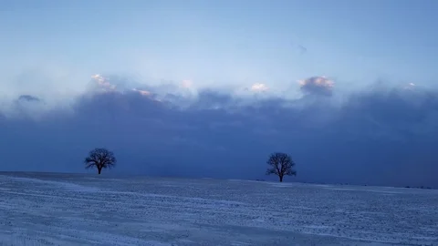 Farm in Winter 1 Stock Footage 101856192