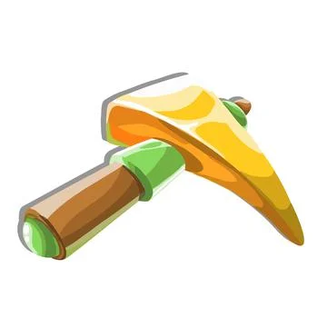 Farm work tool pickaxe freehand illustration vector Stock Illustration