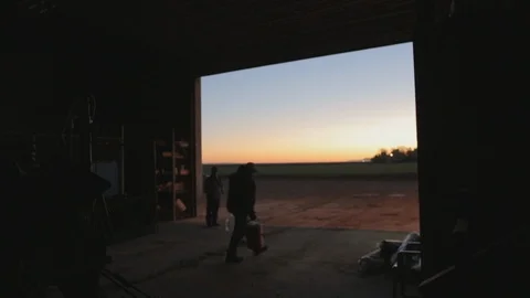 Farm Worker with Cold Water for Safe Working Conditions Stock Footage 101972272