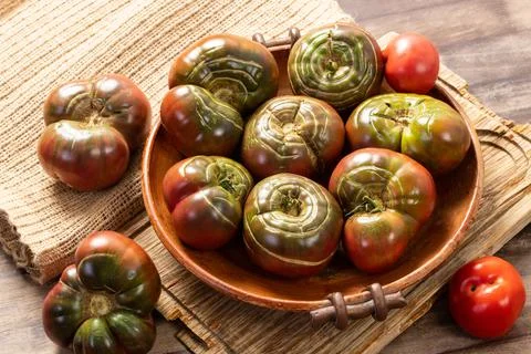 Farmed Organic Tomatoes Stock Photos
