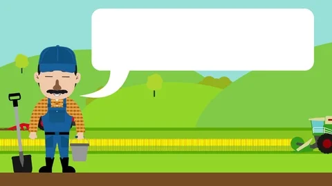 The farmer animation. Stock Footage 82719459