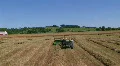 Farmer Baling Hay 2 HD Footage