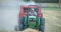 Farmer Baling Hay HD Footage