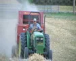 Farmer Baling Hay SD Footage