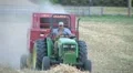 Farmer Baling Hay HD Footage