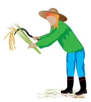 Farmer cartoon shape vector design Stock Illustration