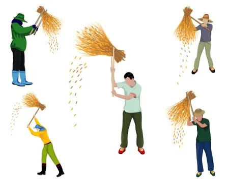 Farmer cartoon shape vector design Stock Illustration