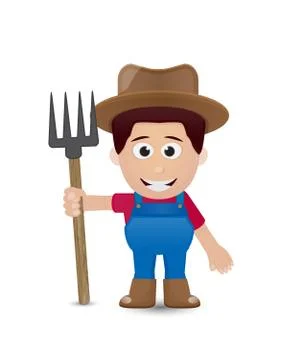 Farmer character Stock Illustration
