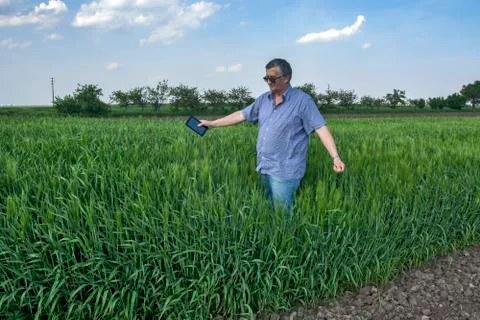 Farmer in the field Stock Photos