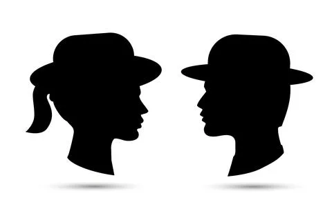 Farmer hat icon vector isolated on the white Stock Illustration