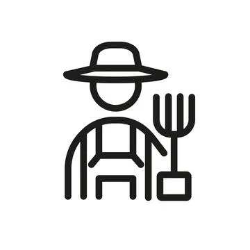 Farmer Icon Illustrazione stock