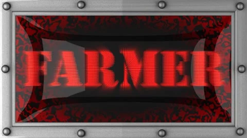 Farmer on led Stock Footage 8718870