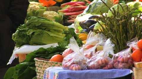 Farmer Market Stock Footage 40720726