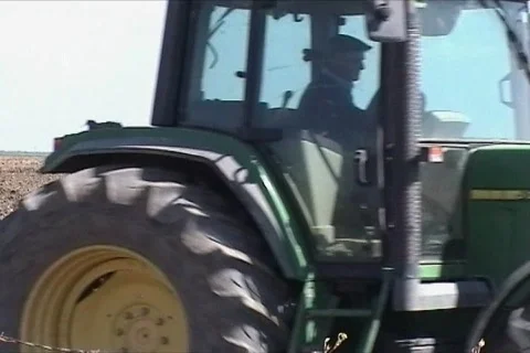 Farmer plowing with tractor  Video stock 118266