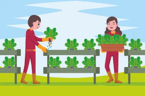 Farmer Profession Stock Illustration