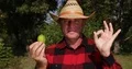 Farmer Recommend Lemon Fruit and Make OK Sign a Good Job Gestures 4k or 4k+ Resolution