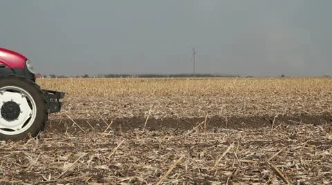 Farmer Sowing Wheat Crop Stock Footage 12350253