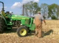 Farmer Starting Work Day Footage