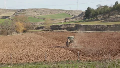 Farmer in tractor Stock Footage 143464368